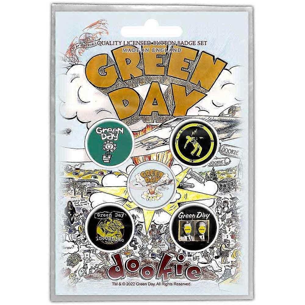 Green Day Dookie 5 x Pin Button Badge Pack