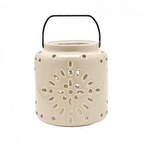 Country Living Ceramic Lantern - Stone