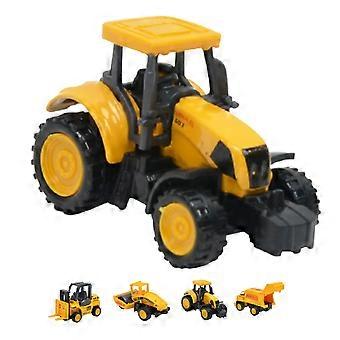8Pcs Kid Gravemaskin Sliding Car Model Mini Simulert Engineering Vehicle Toy Gift