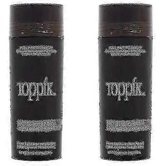 2 Pack Toppik hårbygningsfibre mørkebrun 27,5 g / 0,97 oz hårpleje