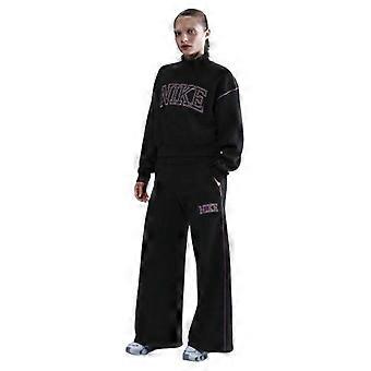 Nike Womens/Ladies Logo Outline Wide Leg Tracksuit Bottoms