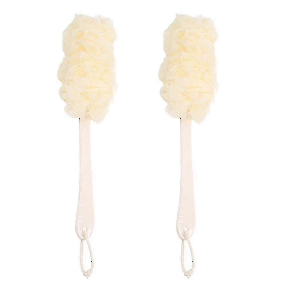 Back Scrubber for Shower, Long Handle, Exfoliating Loofah
