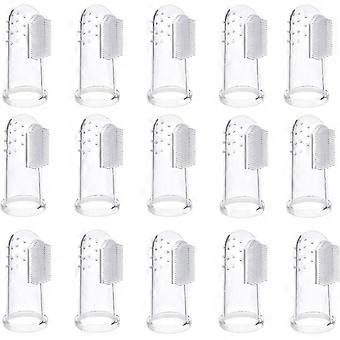 15pcs hond tandenborstels, huisdier vinger tandenborstel mondhygiëne borstels voor hond en cadeau
