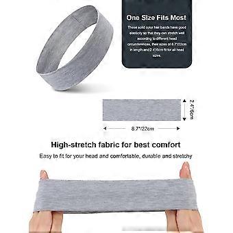 Sports Headbands for Women Non Slip Elastic Fashion Hair Bands for Women's Hair Soft Cloth Stretchy Hair Accessories for Exercise Workout Yoga Running
