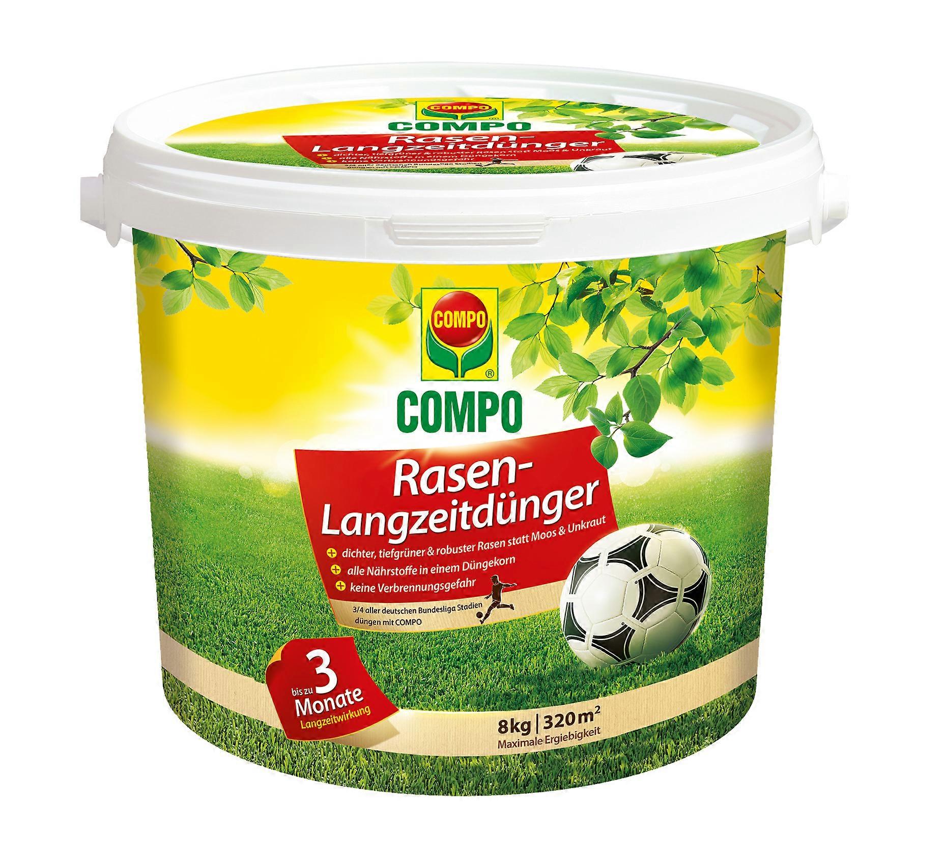COMPO uzun süreli çim gübresi, 8 kg