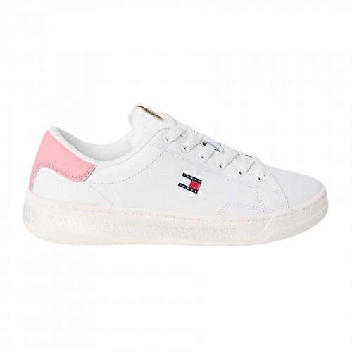Tommy Jeans Womens/Ladies Script Leather Trainers