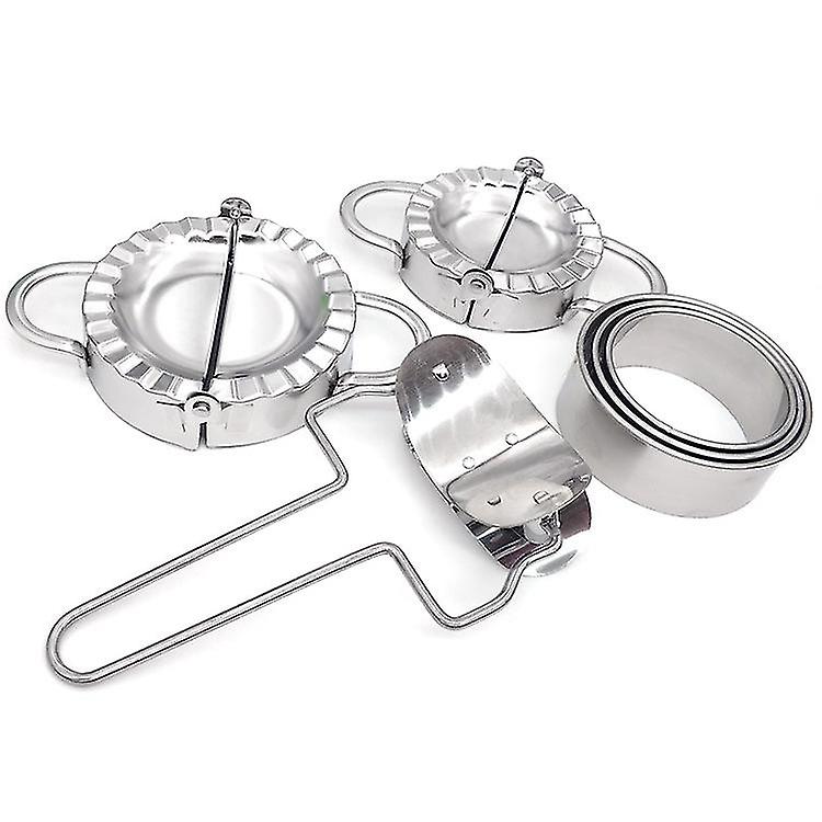 Stainless Steel Dumpling Makers Set Dumplings Mold Dough Cutter Kitchen Gadgets