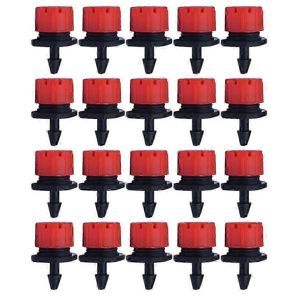 100PCS Flow Adjustable Dripper Irrigation Small Red Dripper Small Drip Head