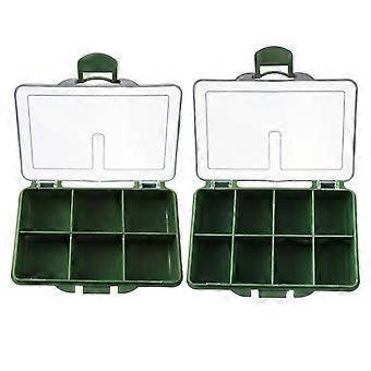 Fishing Bait Organizer Tackle Storage Box 2Pcs for Fishing Accessory Use