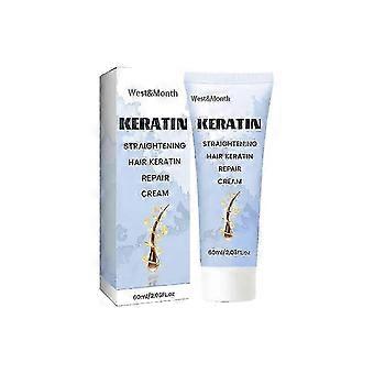 West&Month Keratin Smoothing Care Cream - Repair Silky Perm Dye Hair Care Moisturizing Mask Cream-XWD