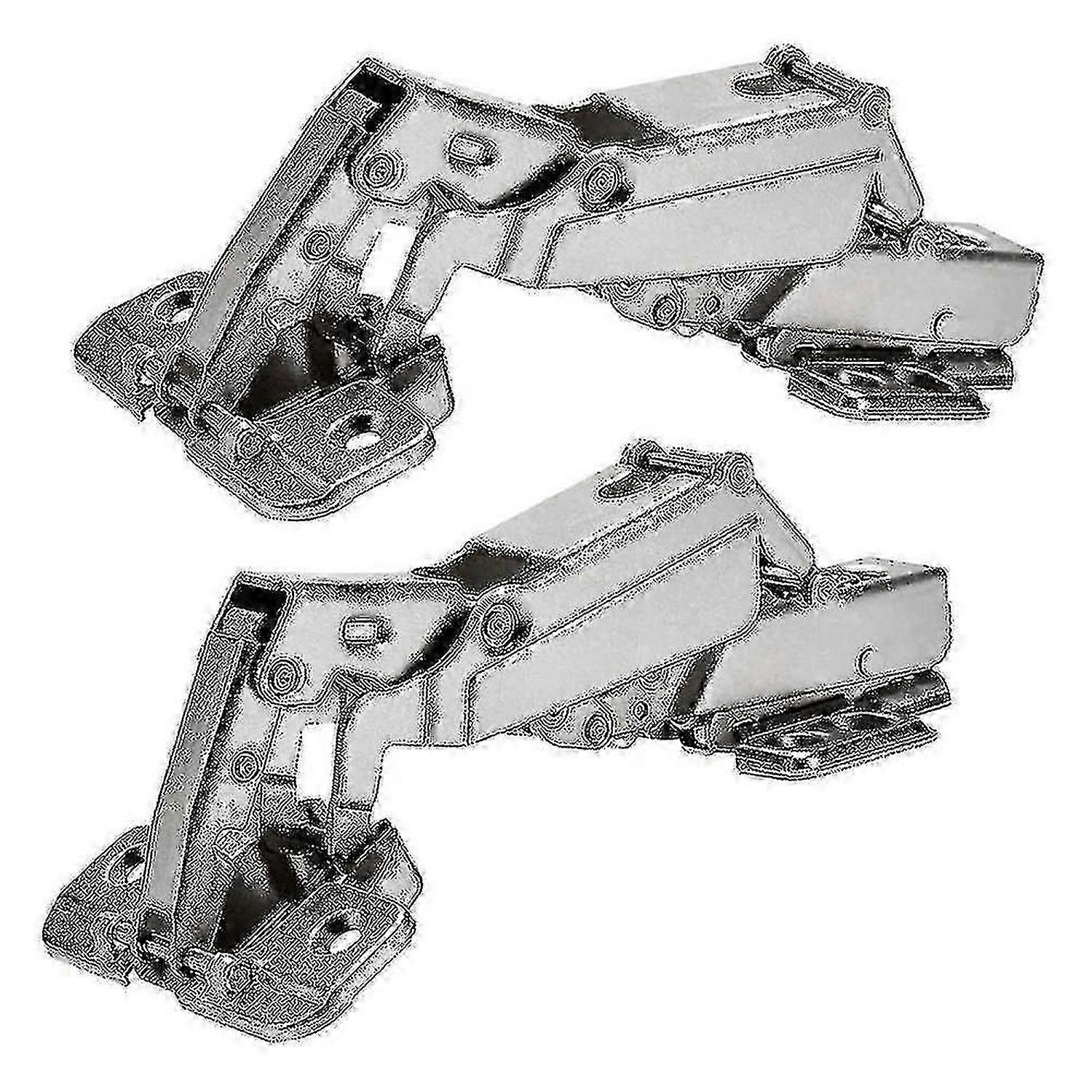 2pcs 175 Degree Hinges Frameless Cabinet Doors Hinges Concealed Hydraulically Adjustable Mounting