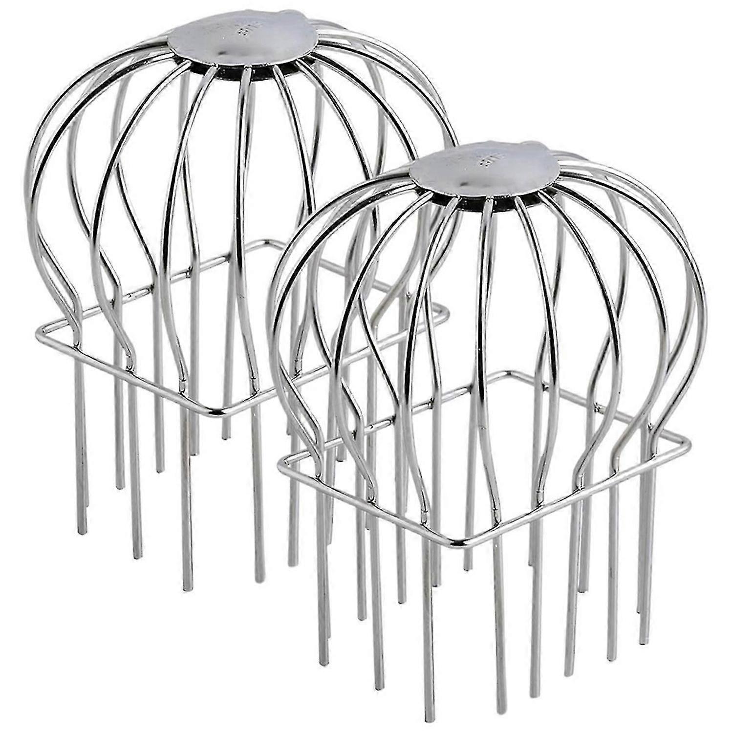 Gutter Guard,2Pcs Round Head Gutter Filter Downspout Guard Even Hollow Replacement Gutter Cover for