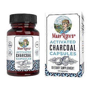 MaryRuth's Activated Charcoal, 40 Caps (Pack of 1)