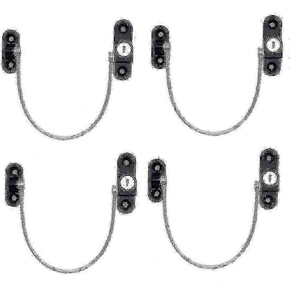 Adjustable Window Safety Locks for Home, 4 Pack Childproof Restrictors