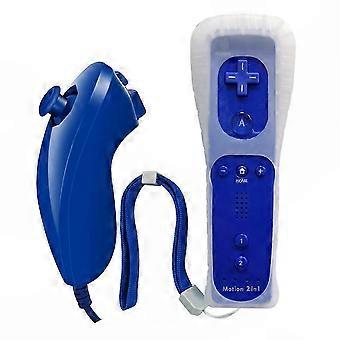 Bluetooth Gamepad Compatible with Wii & Wii U Consoles, Wireless Remote Controller with Motion Plus, Nunchuk & Wrist Strap