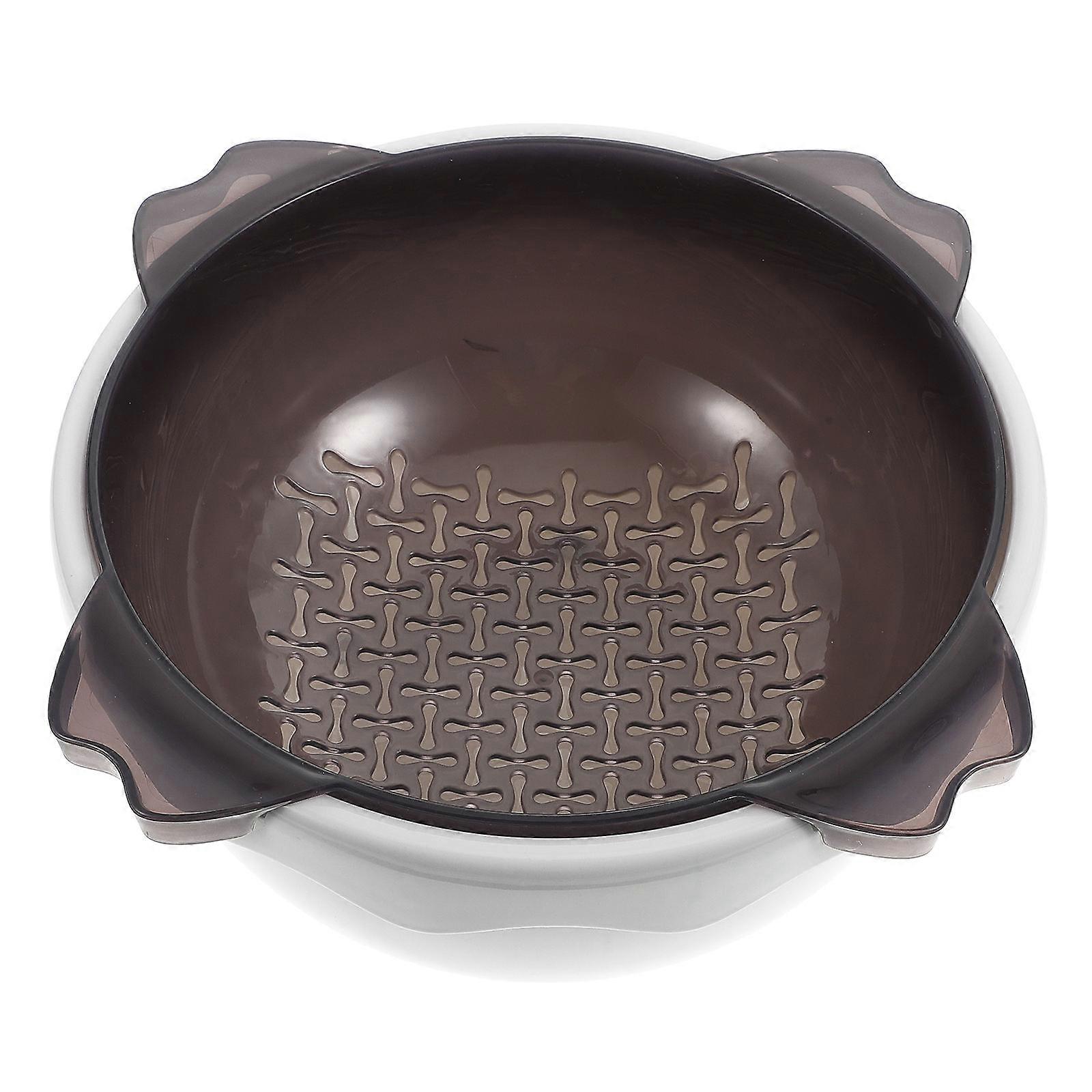 Kitchen Basket Double-Layer Drain Basket for Kitchen Use 1Pcs