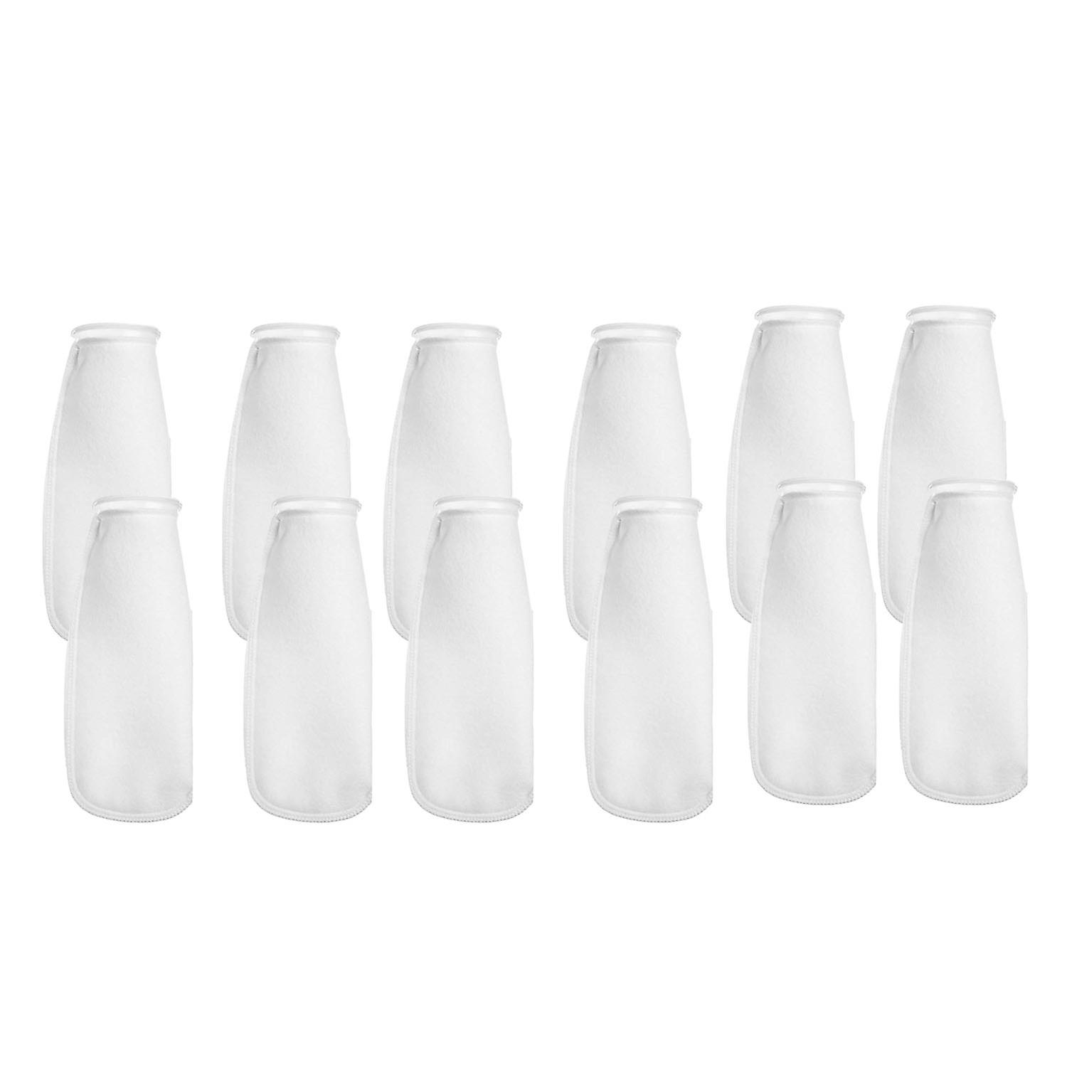 12 Packs Of Filter Socks, 200 Micrometres, For Fish Tank/saline Aquarium, Pond, For Sump/overflow