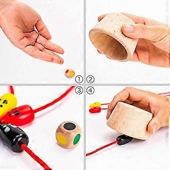 Wooden Cat And Mouse Game
