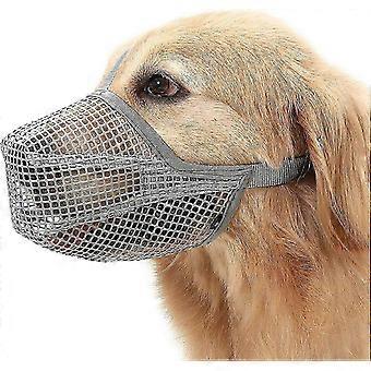 Komfortabler, verstellbarer Maulkorb aus Netzgewebe für Hunde