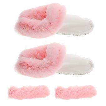 Pink Plush Clog Liner for Warmth Enhanced Removable Furry Liners
