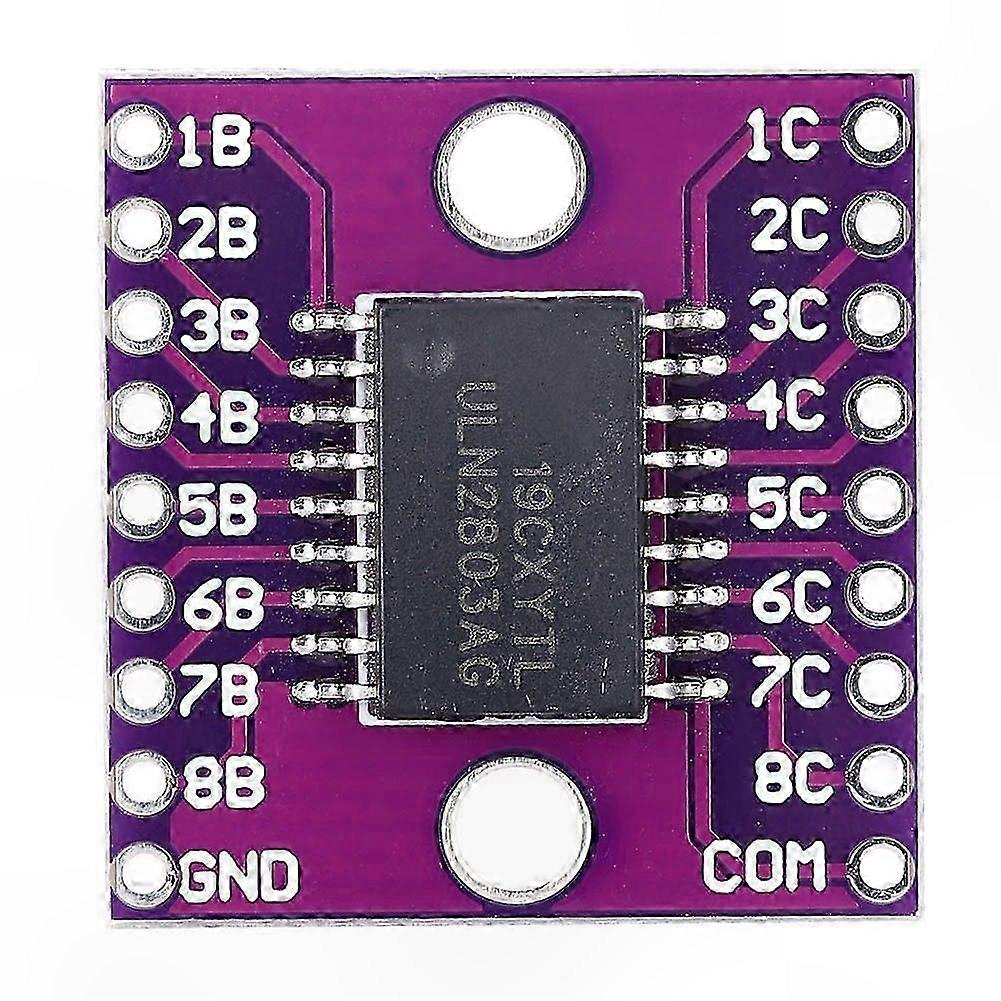 2 pcs ULN2803A Darlington Transistor Array Module, 50V Industrial Electrical Accessory, Purple