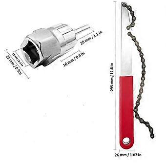 Bicycle Freewheel Remover and Cassette Socket Tool, Flywheel Install and Removal Kit for Bike Repair