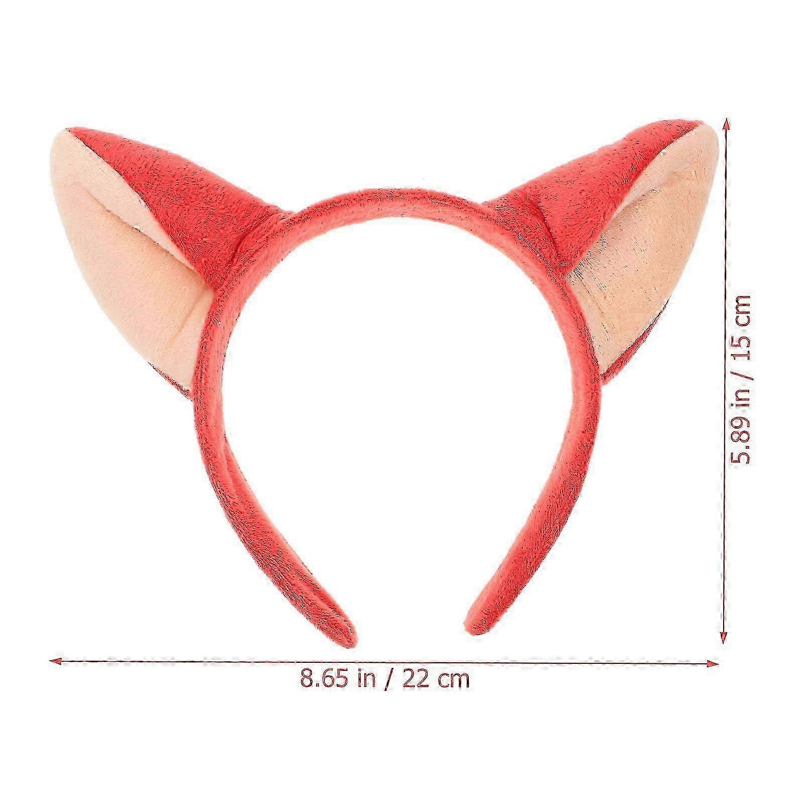 1Pack Fox Ears Headband Chic Compatible with Halloween Party