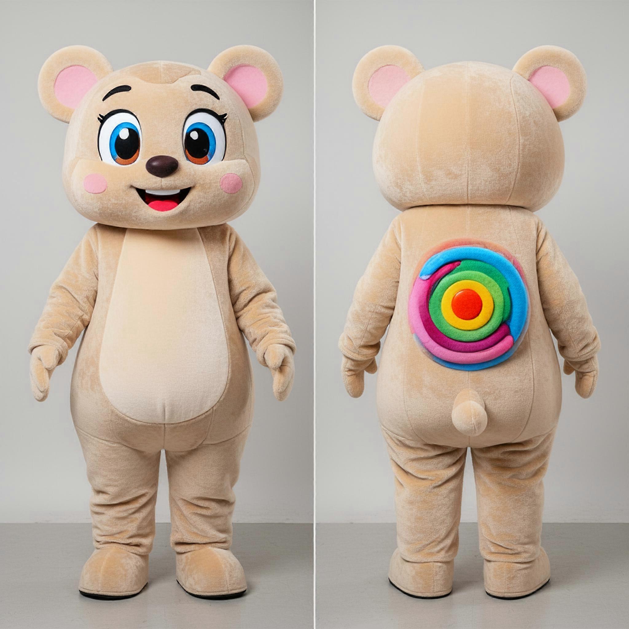 MASTICOT Beige Rounded Gyro Mascot