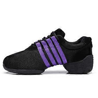 Größe 34-41 Frauen Damen Atem Fitness Tanz Turnschuhe Ballett Jazz Moderne Schuhe Leinwand Mesh Tanz Sport Schuhe