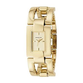 Mkors dress metal watch for Women Analog Quartz with stainless steel bracelet plated in gold MK3111