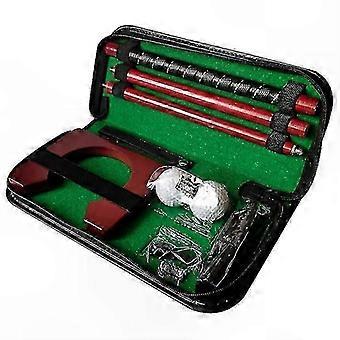 3-in-1 minigolfharjoittelusetti, sisältää irrotettavan putterin ja lisävarusteet.