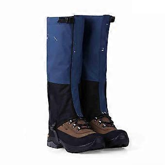 Hiking Gaiters Waterproof Leg Guards Snake Bite Protective Thickened Covers for Yard Work Jungle Backpacking Blue Large