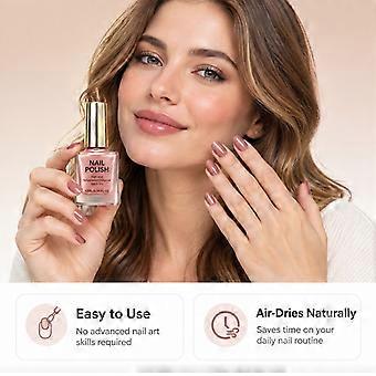 Copper Red Shimmer Nail Polish 10ml Glossy Colour Lacquer for Manicure Nail Styling