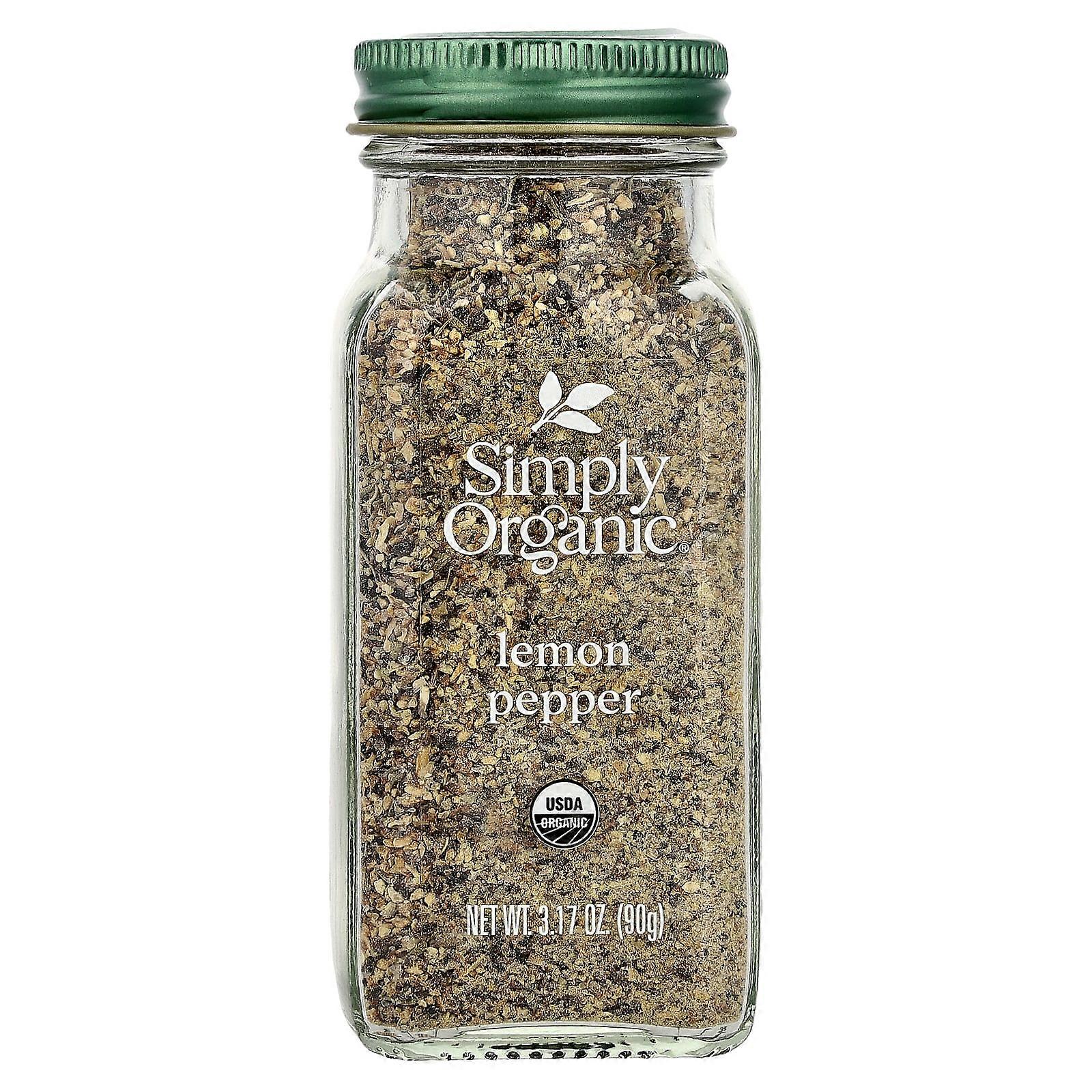 Simply Organic, Lemon Pepper, 3.17 oz (90 g)