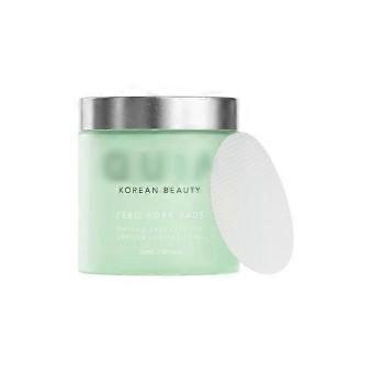 AHA BHA Exfoliating Facial Cotton Pads, Dual-Textured Daily Skin Smoothing Toner Pads, 70 Pre-Soaked Pads in Jar