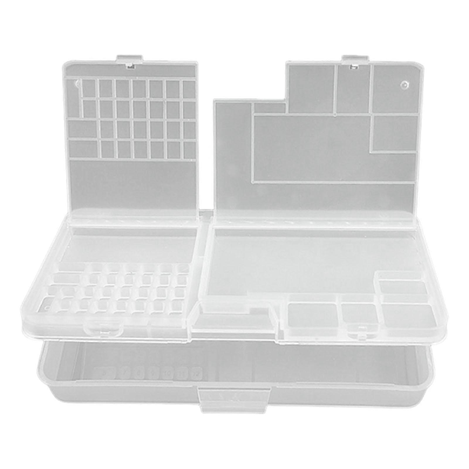 Transparent Double-Tier Parts Box