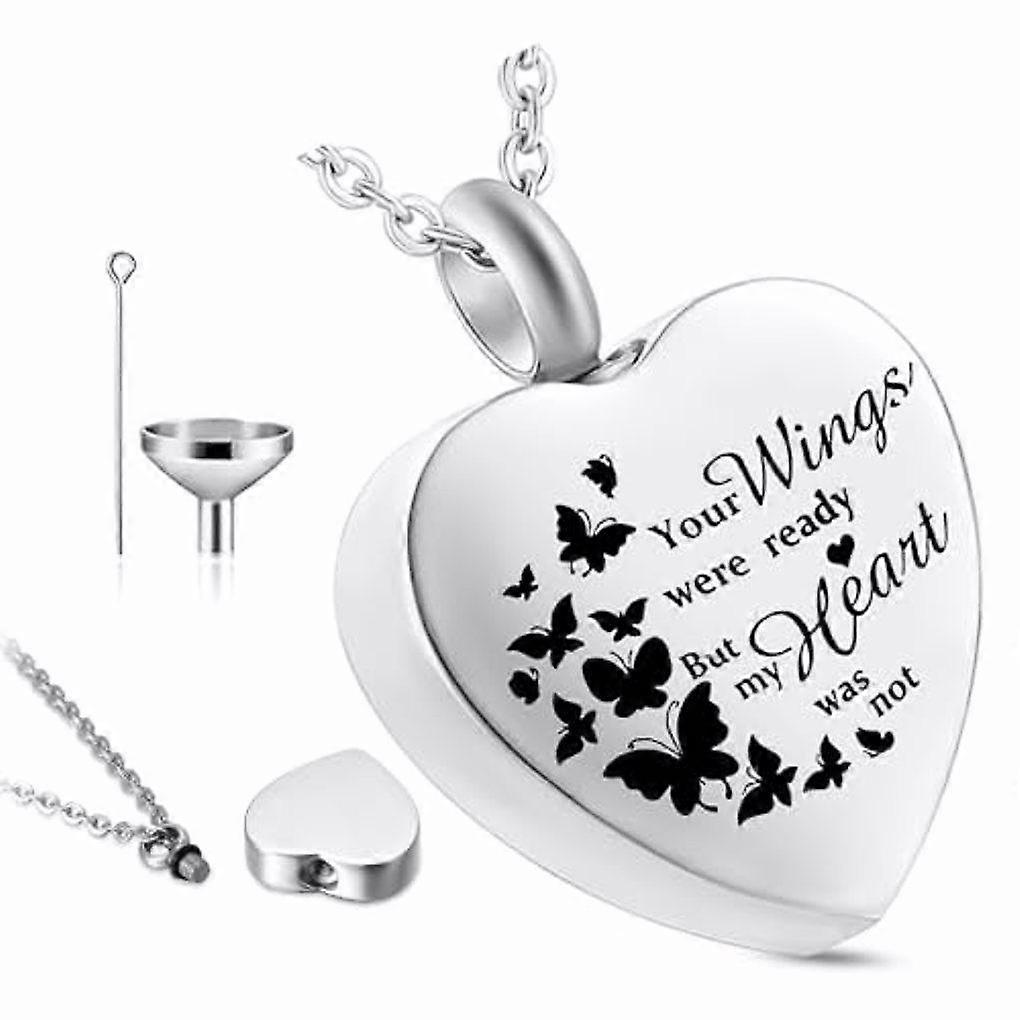Compact Heart Ashes Pendant Necklace