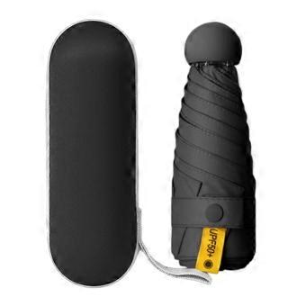 Compact Mini Windproof Folding Umbrella for Outdoor Travel - Rain & Sun Protection
