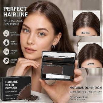 sevich Hairline Powder Palette - 3 in 1 Eyebrow Contouring Powder with Mirror Brush