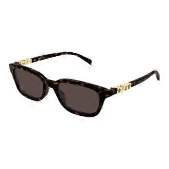 Gucci GG2208S 002 Full Rim Tortoise Women Square Sunglasses UV3 Original