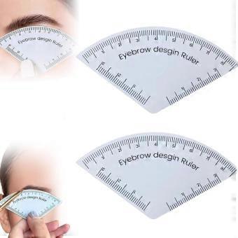 Eyebrow Mapping Ruler for Microblading, Reusable Fast Brow Design Tool with Symmetry Guide (2pcs)