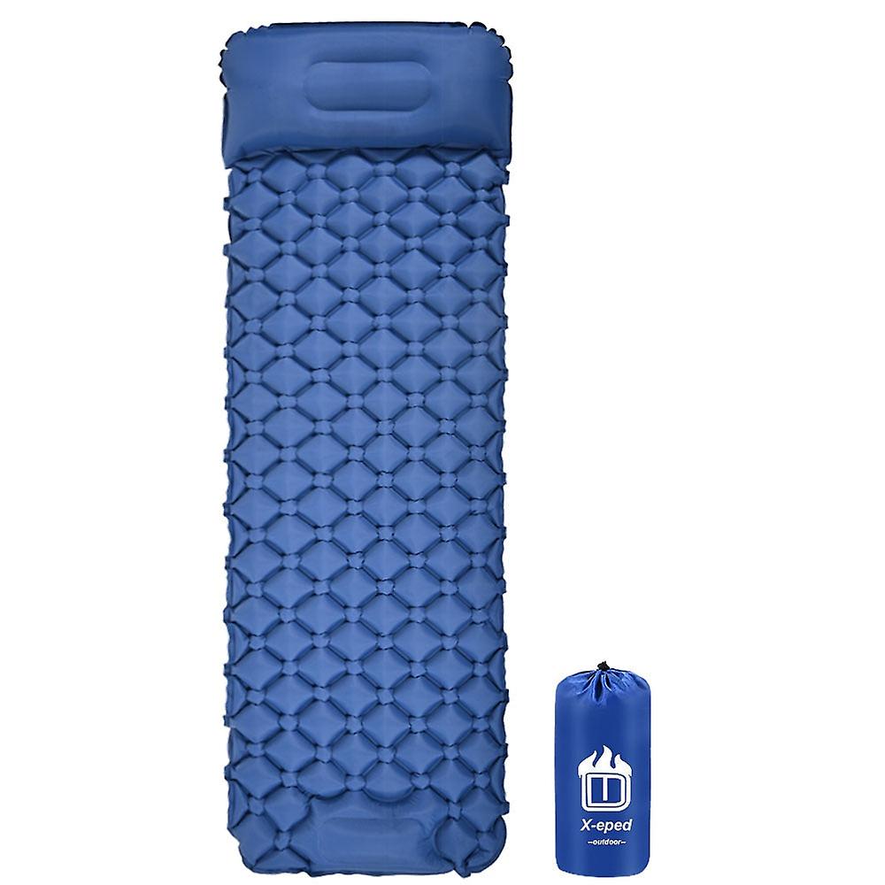 Self-inflating Camping Mat With Pillow - Ultralight Air Cushion For Hiking, Fast Air Charging Mattress