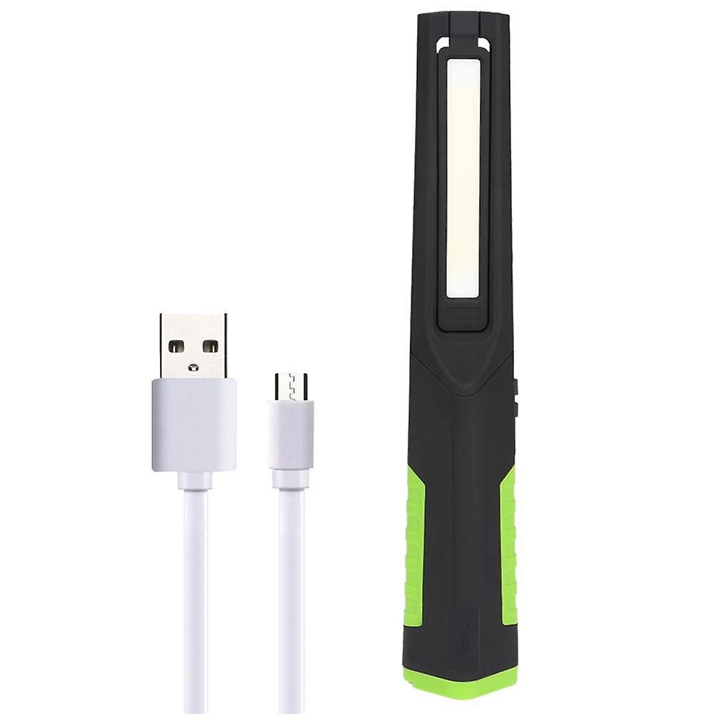 Portable Cob Led Usb Rechargeable Magnetic Work Light With Hook - Foldable Camping Tent Torch Flashlight