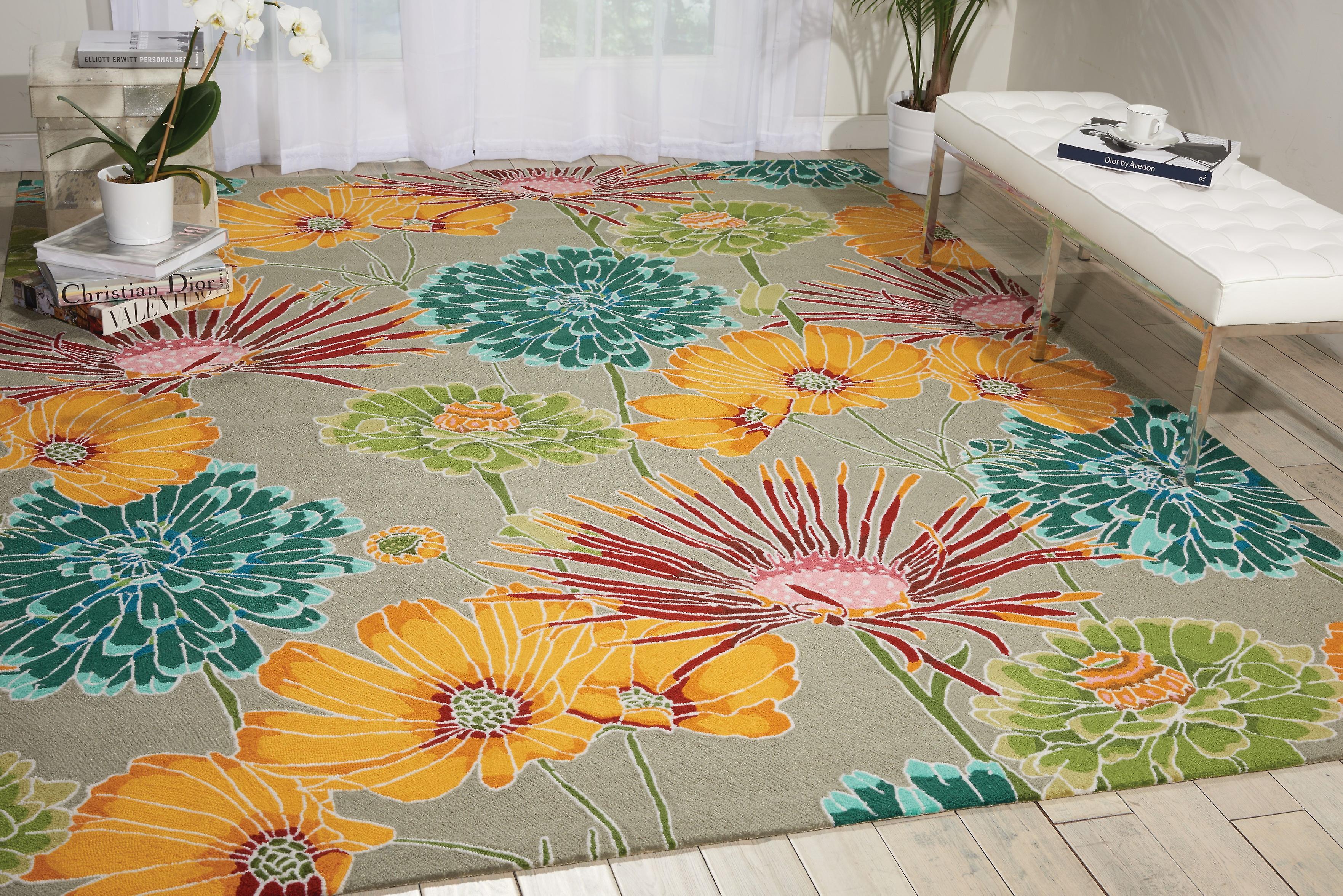 Fantasy FA26 Grey  Rectangle Rugs Funky Rugs