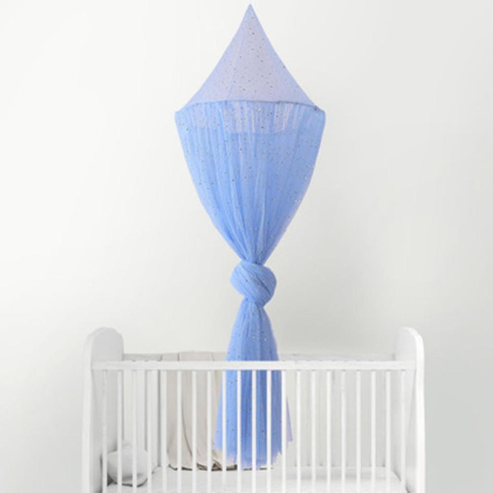 Mosquito Net Soft Star Sequin Net Yarn Cute Canopy Crib Curtain For Baby Room