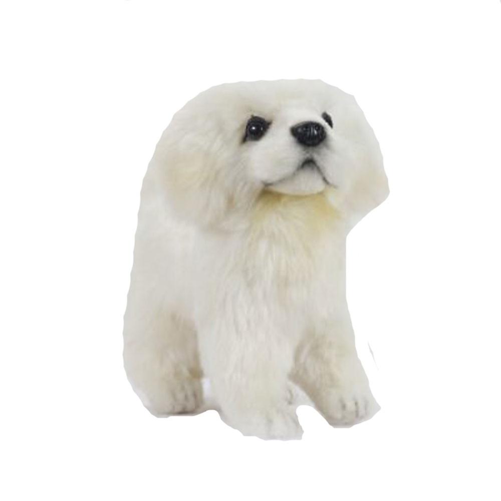 Hansa Realistic Laying Maremma Guardian Pup Soft Plush Toy 33cm Ages 3+ and Up