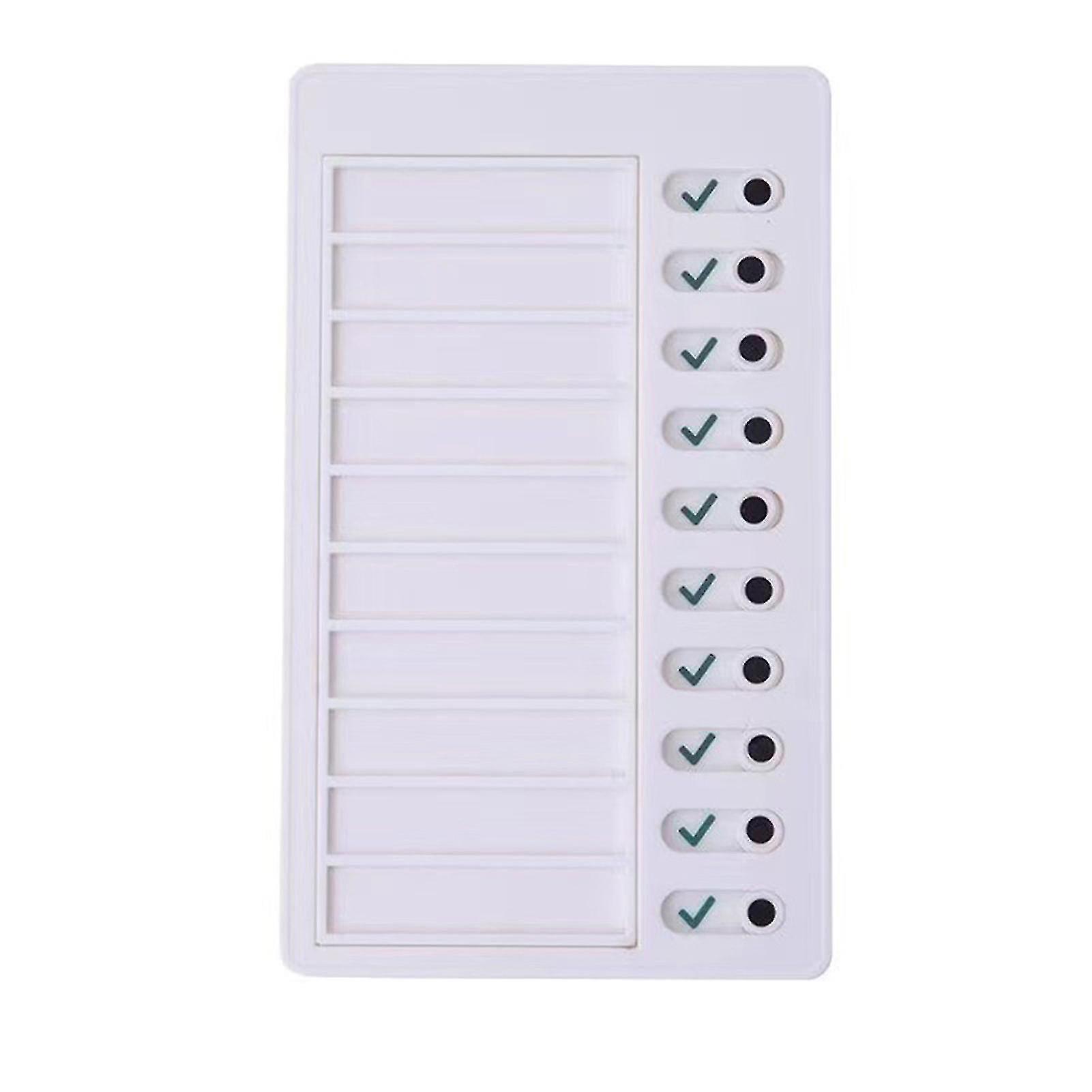 Rv Note Pad Children"s Self-discipline Clocker Student Message Checklist