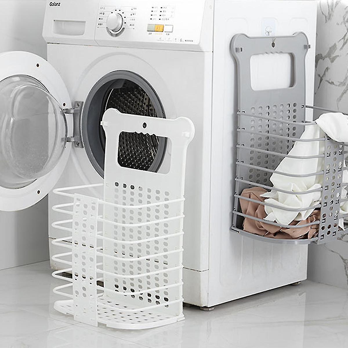 Collapsible Laundry Basket Wall-mounted With Hanging Portable