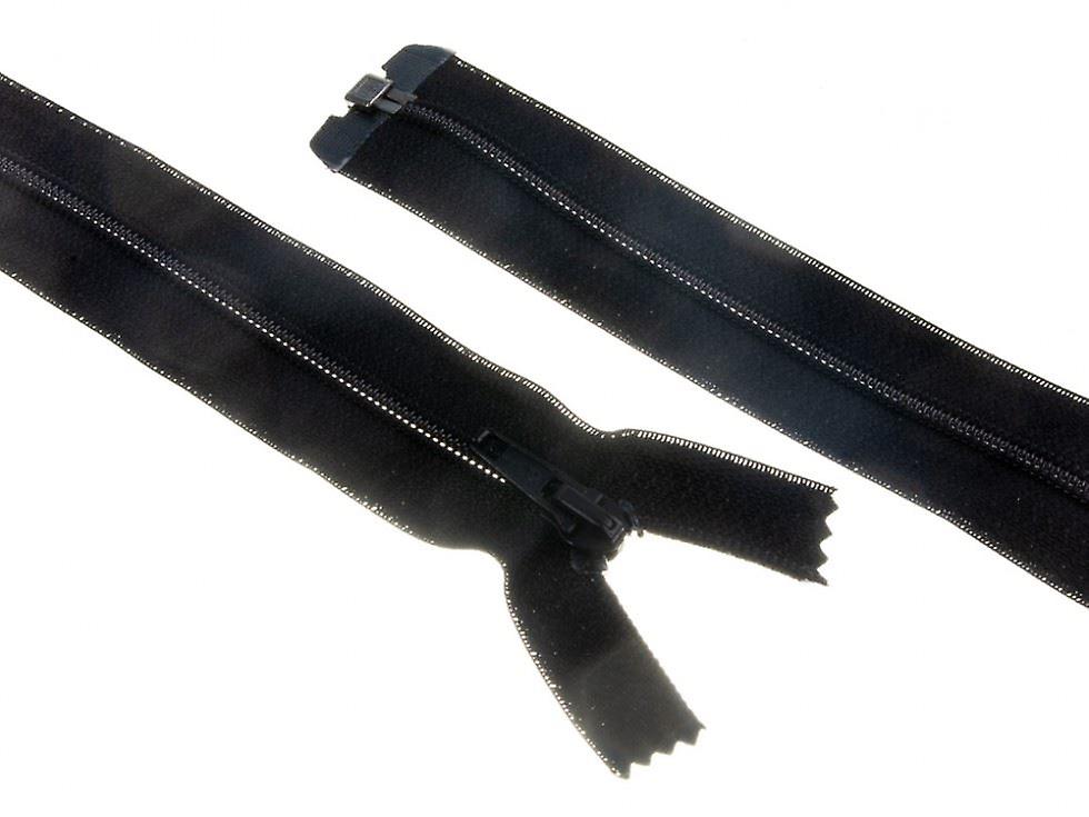 Minerva Nylon Open End Coat Zips Black - 25 cm - each