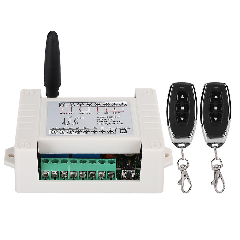 Wireless Remote Control 2CH Motor Switch for Gates & Electric Doors - 100m Range